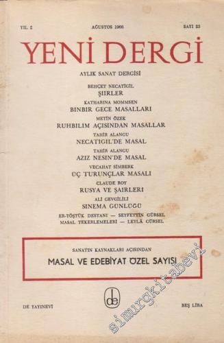 Yeni Dergi - Aylık Sanat Dergisi, Masal Ve Edebiyat Özel Sayısı - Sayı