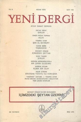 Yeni Dergi - Aylık Sanat Dergisi - Sayı; 103      Nisan