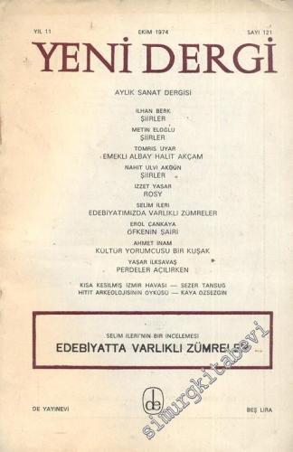 Yeni Dergi - Aylık Sanat Dergisi - Sayı; 121    11  Ekim