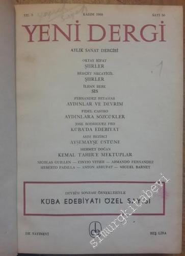 Yeni Dergi Aylık Sanat Dergisi : Sayı 26, 50 (Kasım 1966-Kasım 1968) 3 Özel Sayı -