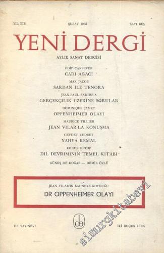 Yeni Dergi - Aylık Sanat Dergisi - Sayı; 5    1  Şubat