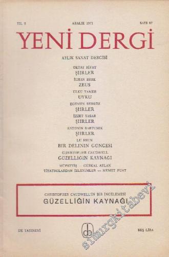 Yeni Dergi - Aylık Sanat Dergisi - Sayı; 87    8  Aralık