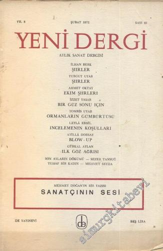 Yeni Dergi - Aylık Sanat Dergisi - Sayı; 89    8  Şubat