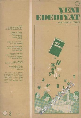Yeni Edebiyat Aylık Edebiyat Dergisi - Sayı: 3      Ocak