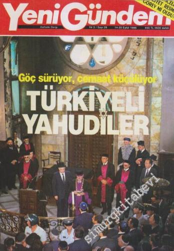Yeni Gündem Haftalık Dergi - Türkiyeli Yahudiler - Sayı: 28 Yıl: 3 Eyl