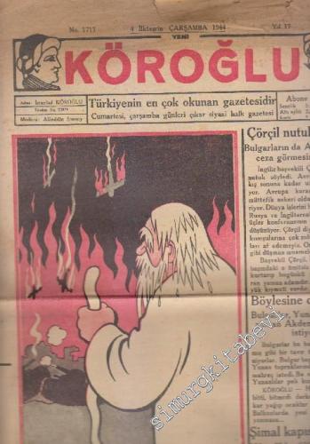 Yeni Köroğlu Gazetesi - Sayı: 1717 17 İlkteşrin
