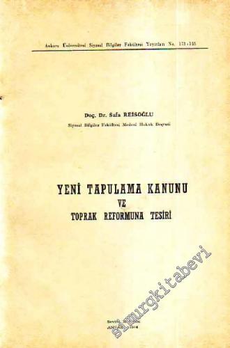 Yeni Tapulama Kanunu ve Toprak Reformuna Tesiri -        1964