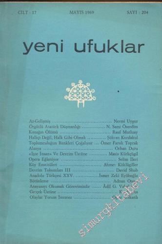 Yeni Ufuklar Aylık Sanat Fikir Dergisi - Sayı: 204, Mayıs 1969       1969