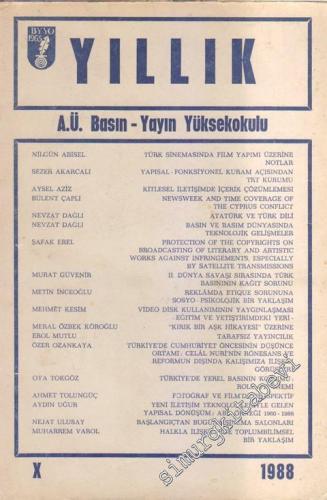 Yıllık - A.Ü. Basın - Yayın Yüksekokulu 1988 - 10