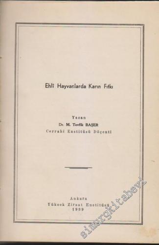 Yüksek Ziraat Ensitüsü Yayını 10 Kitap Bir Ciltte CİLTLİ -        1939