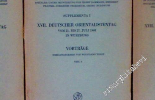 Zeitschrift der Deutschen Morgenländischen Gesellschaft, Supplementa I